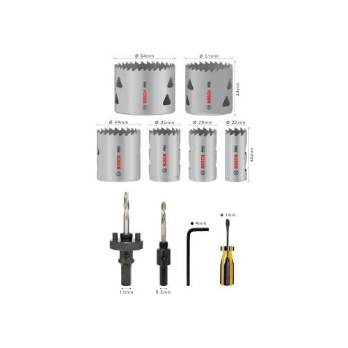 Bosch PROFESSIONAL komplet žag za izrezovanje lukenj, 12 kos, 2608900524 Cene