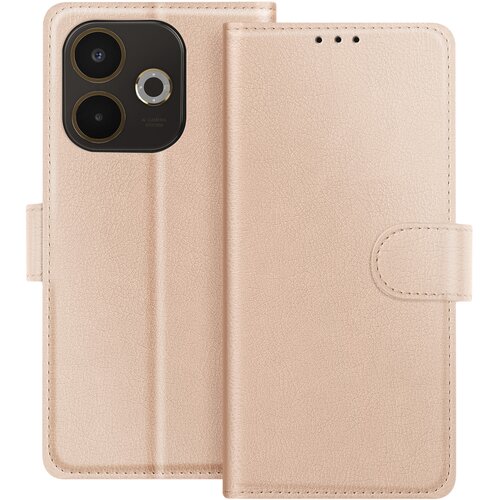 AVIZAR Denarnica za Oppo A5 Pro serije Chesterfield s funkcijo stojala, Šampanjec roza, (5000190673) Cene