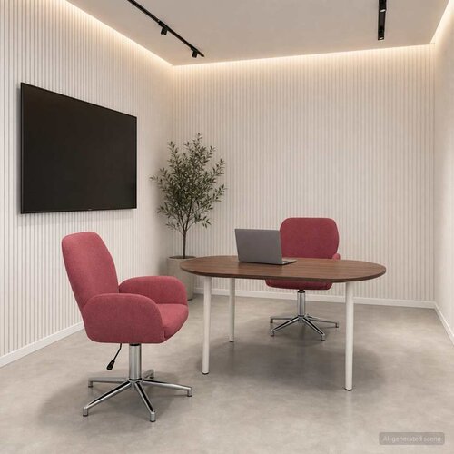  Okretne radne stolice 2 kom. 54 x 58 x 90 cm Vinska crvena Cene