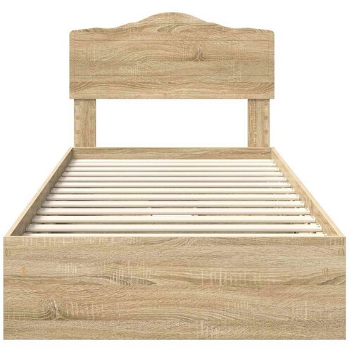  Krevet s od storage Sonoma hrast 90 x 190 cm Konstruirano drvo Slike