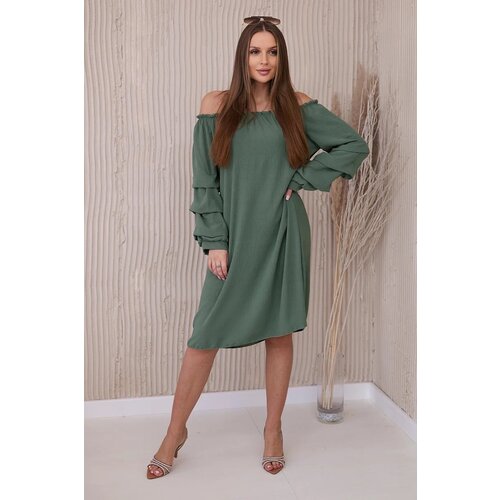 Kesi Spanish dress with decorative khaki sleeves Cijene