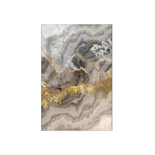 Conceptum Hypnose Tepih Els2375-4, 140x220 cm, Sivo-zlatna boja Slike