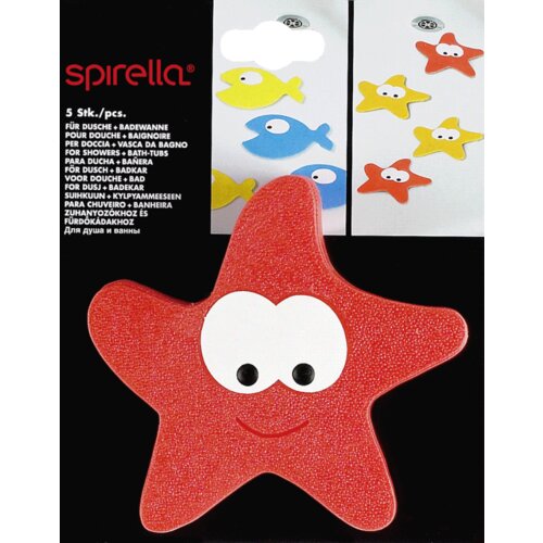 Spirella Otro&amp;scaron;ke protizdrsne podloge 5 ks za kad 12x13 cm Starfy &amp;ndash; Slike