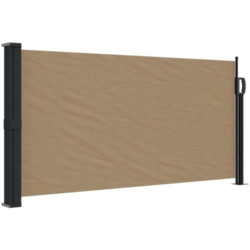  Bočna tenda na uvlačenje smeđesiva 100x500 cm Slike