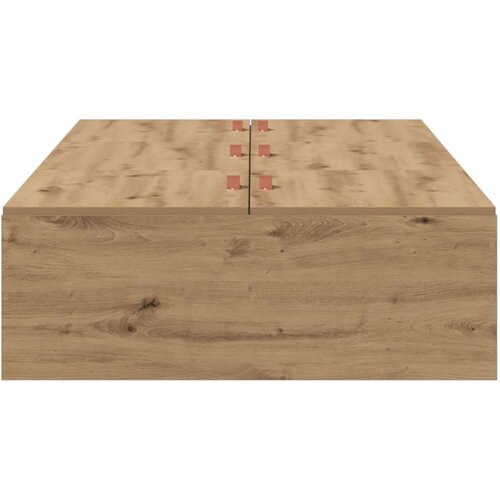  Krevet s prostorom za pohranu od umjetnog hrasta 100x200 cm Slike