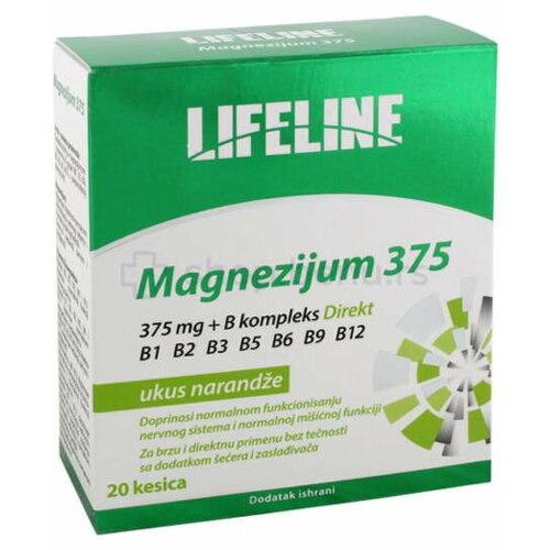 Lifeline magnezijum 375+ b kompleks 20 kesica Cene