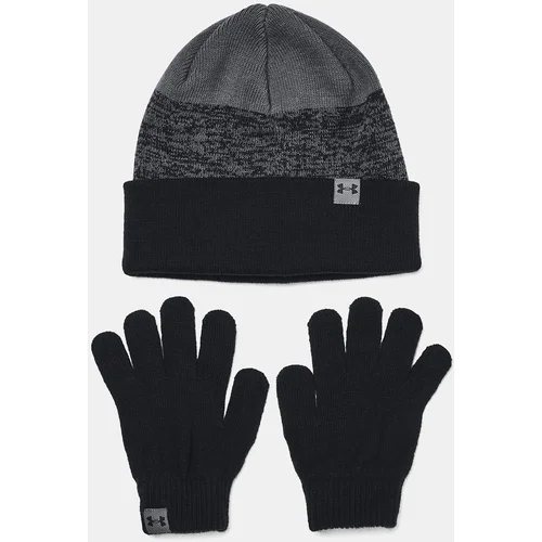 Under Armour Beanie & Glove Combo-BLK - Boys