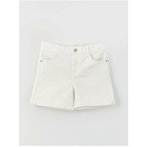 LC Waikiki Shorts - White - High Waist Slike