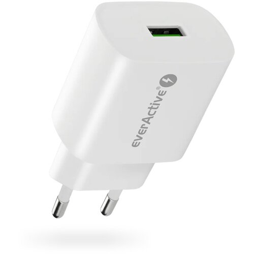 EverActive Charger 1x USB Quick Charge 3.0 18W white Slike