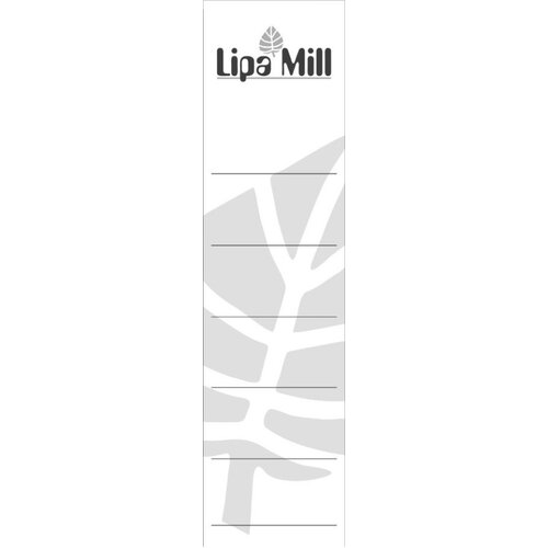  Etiketa za registrator a4 &scaron;irok karton lipa mill 52x194mm LIPA MILL Cene