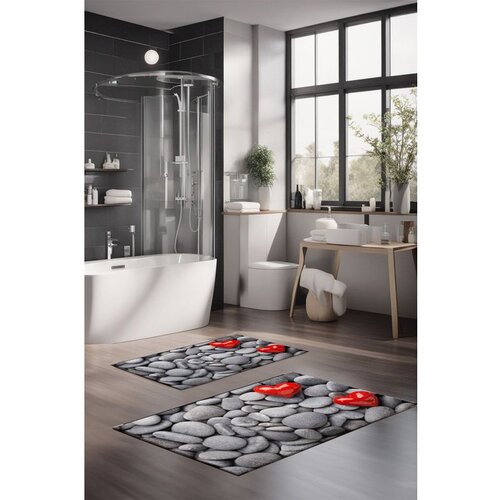  CT-5278 multicolor bathmat set (2 pieces) Cene
