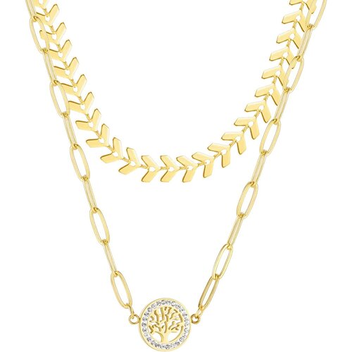 Moment ženska ogrlica GX2082J zlatna Cene