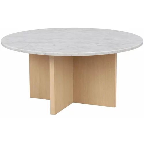 Rowico Bela okrogla mizica iz marmorja 90x90 cm Brooksville - Rowico