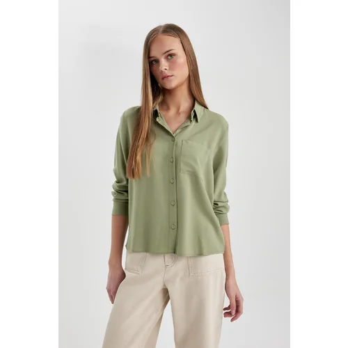 Defacto Regular Fit Long Sleeve Basic Shirt