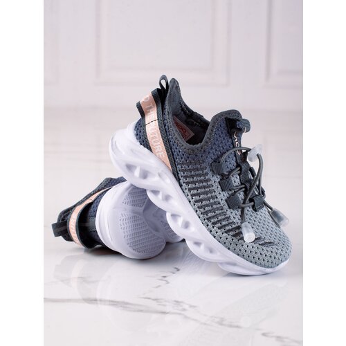 VICO Children's sports shoes fabric gray Cene