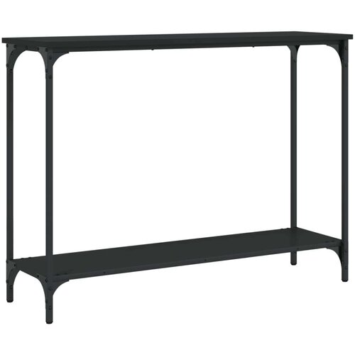  Konzolni stol crni 101 x 30 5 x 75 cm od konstruiranog drva Slike