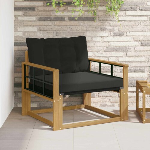  Set vanjskih sofa Čvrsto drvo akacije i Textilene Bijela Cijene