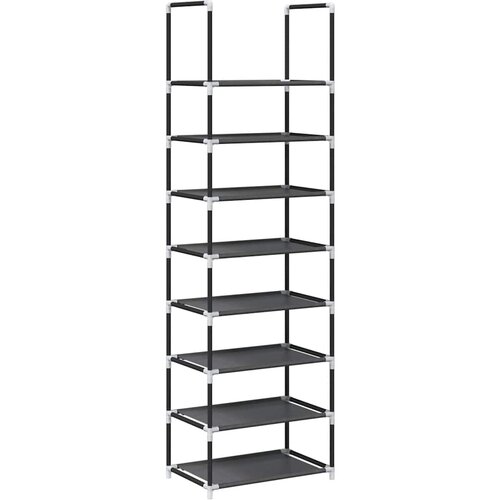 vidaXL Shoe Rack 8-Tier Black 44x28x145 cm Netkana tkanina, (21829971) Cene