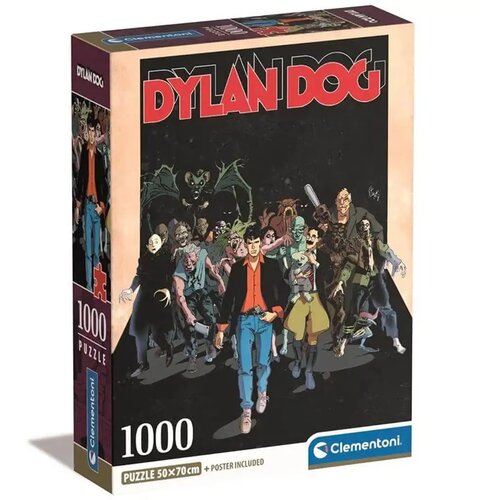 Clementoni Dylen Dog stripovski HQC puzzle od 1000 dijelova s posterom - Cene