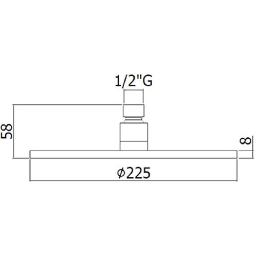 Paffoni ZSOF074CR tu&amp;scaron; glava okrugla f225 mm Slike