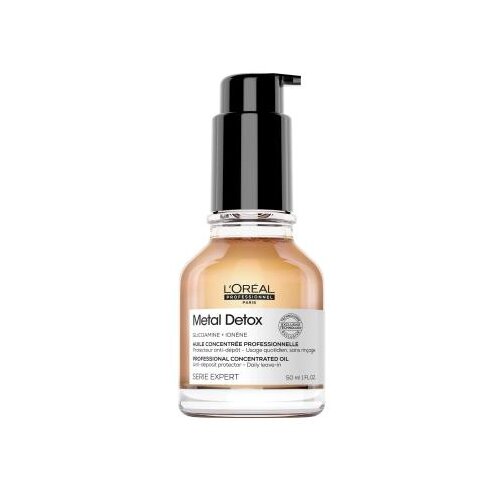 L&amp;acute;Or&amp;eacute;al Paris Metal Detox Professional Concentrated Oil ulje za kosu o&amp;scaron;tećena kosa o&amp;scaron;tećenu kosu 50 ml za ženske Slike