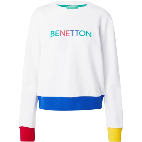 United Colors Of Benetton Sweater majica miks boja / bijela