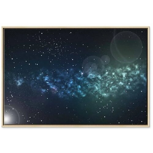  Slika - Space (1 Part) Wide 90x60 U prirodnom drvenom okviru Cene