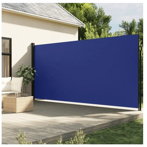 vidaXL Bočna tenda na uvlačenje plava 220 x 500 cm