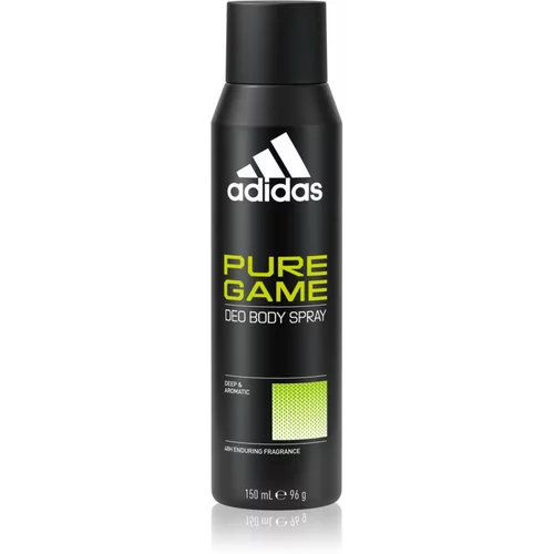 Adidas Pure Game Deo Body Spray 48H deodorant v spreju brez aluminija 150 ml za moške