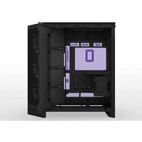 NZXT H9 Flow RGB (2025) All Black Midi Tower ATX Gaming Case with Glass Window Slike