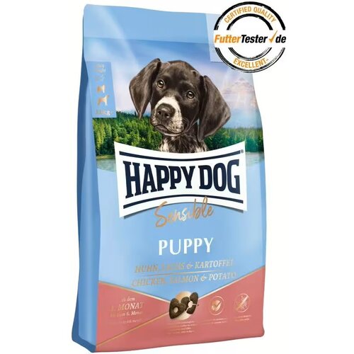 Happy Dog Hrana za pse Puppy Sensitive, Piletina, losos i krompir 4kg Slike