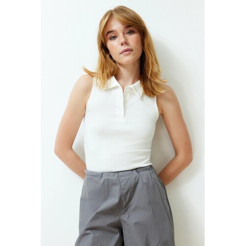 TRENDYOLMILLA Ženska bluza TWOSS24BZ00100, Bele Cene