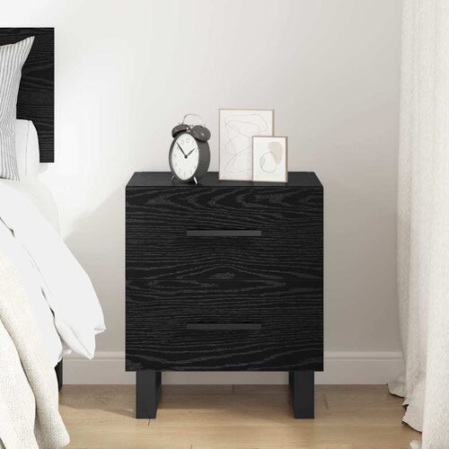  Noćni ormar Crni hrast 40 x 35 x 47,5 cm Konstruirano drvo Slike