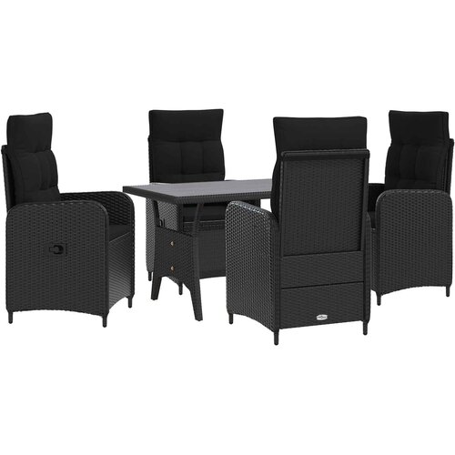 Vanjski set za objedovanje 5 pcs Crna poliratan Slike