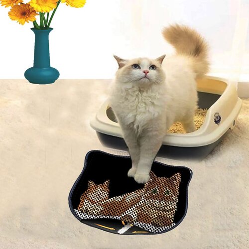 WALLXPERT Kdkafa0012 multicolor cat litter mat Cene