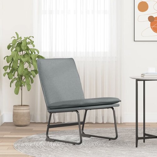  Ležaljka svjetlosiva 52 x 75 x 76 cm od tkanine Slike