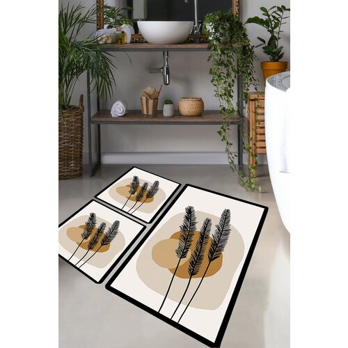  Day sunrise multicolor bathmat set (3 pieces) Cene