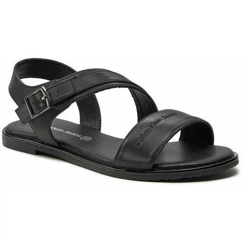 Calvin Klein Jeans Sandali Flat Sandal V3A2-80825-1688 S Black 999