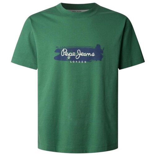 PepeJeans Majice s kratkimi rokavi PM509782 653 Zelena Cene