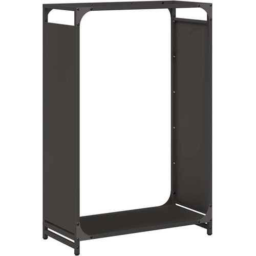 Stalak za drva crni 60x28x90 cm Hladno valjani čelik Slike