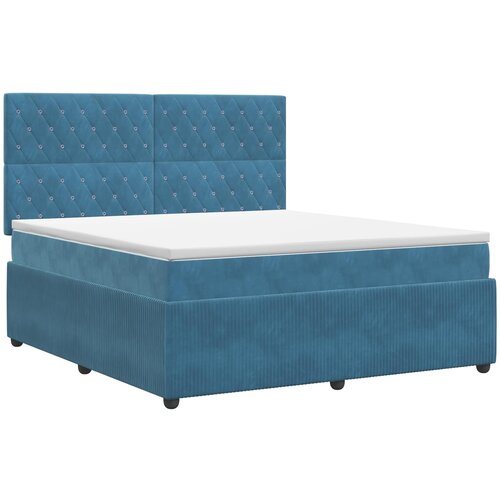  Boxspring krevet s madracem Plava 180 x 200 cm Bar&amp;scaron;un Slike