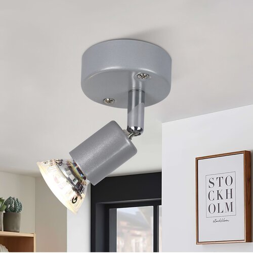 Nettlife Nastavljiva LED stropna svetilka GU10 1 žarnica Stropni reflektorji Industrijska dnevna soba, (22116989) Cene