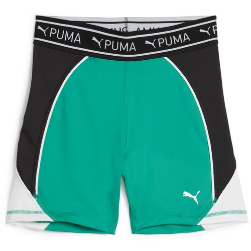 Puma Športne hlače 'TRAIN STRONG 5' zelena / črna / bela