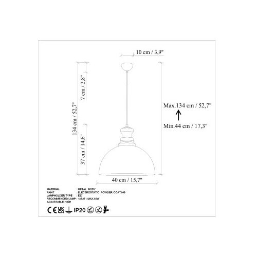 Opviq kure 228 - mint mint chandelier Cene