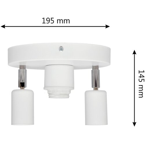  SPOT svetlo CENTRO 3xE27/15W/230V belo Slike