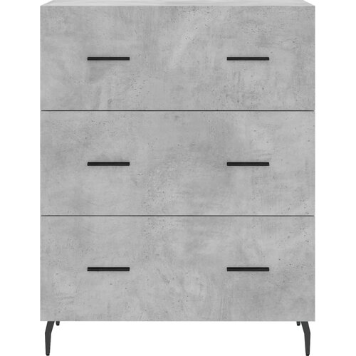  Visoka komoda siva betona 69,5x34x180 cm od konstruiranog drva Slike
