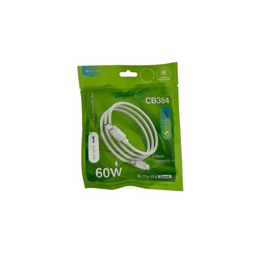 BAVIN kabl CB384CC pleteni 60W/ Type C-Type Cy/ 1m/ bela Cene