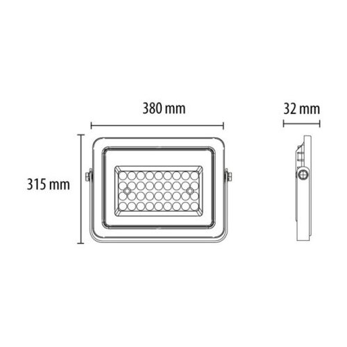 Prosto LED reflektor SMD 200W/220VAC, 6500K, crni Cene