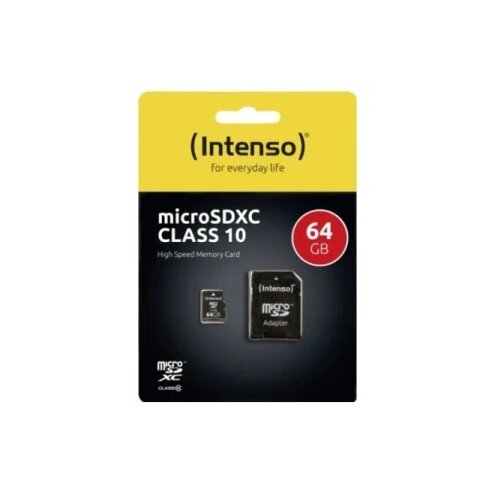 Intenso 64GB Class10 3413490 + adapter Micro SDXC Slike