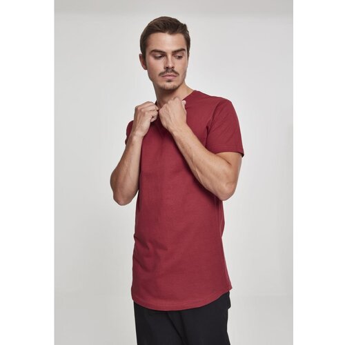 Urban Classics Shaped Long Tee burgundy Cene